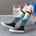 thumbnail image 5 of Naloa Underwater Dolphin Thigh High Socks Extra Long Stretchy Sock Women Over Knee High Opaque Stocking Daily Wear, 5 of 6