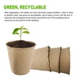 thumbnail image 4 of Ochine Balcony Nursery Cultivation Peat Pots Garden Planting Seedling Starters Cups Biodegradable Flower Pots 100 Pcs, 4 of 7
