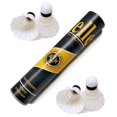 thumbnail image 1 of AMIFIT Steller Gold Series Feather Shuttlecock | Pack Of 3 , White | For Both Indoor And Outdoor Use, 1 of 5