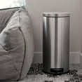 thumbnail image 2 of 8 Gal. Stainless Steel Round Step On Trashcan, 2 of 4