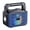 Blue, variant on Solar Bluetooth Speaker with Flashlight and Radio, Portable Solar Powered Music Player for Camping, Outdoor and Emergency Use