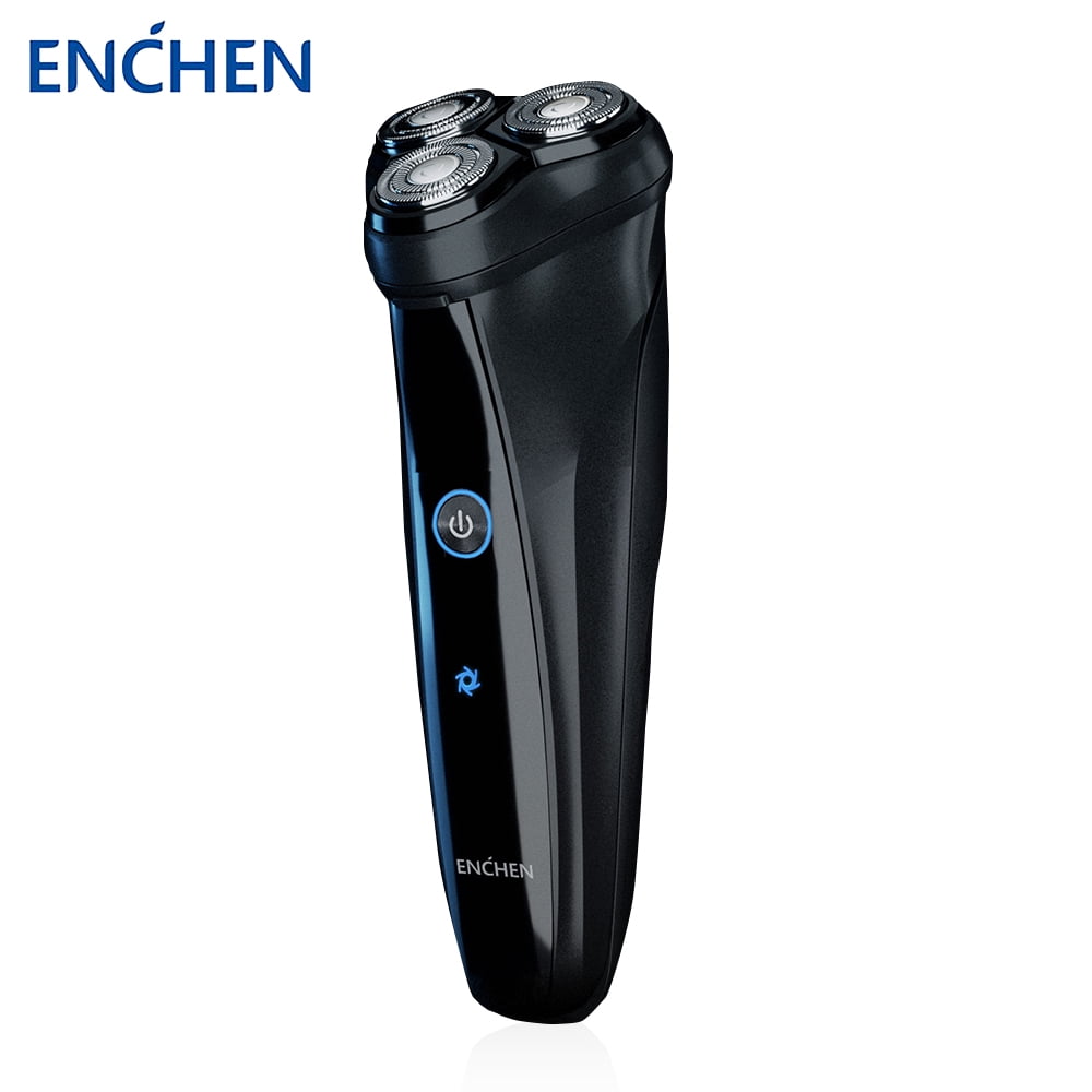 Enchen Warrior Electric Razor for Men, Rechargeable Electric Shaver with 3D Triple Floating Shaving Head, Wet and Dry Dual Use Trimmer, Facial Beard Trimmer