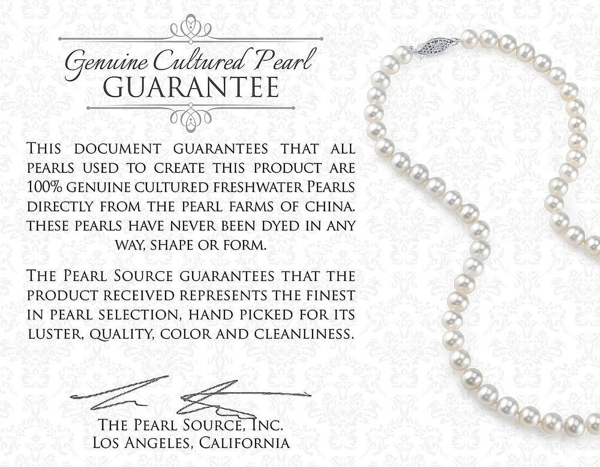 AAA 8.5-9mm White Freshwater Cultured Pearl Stud Earrings