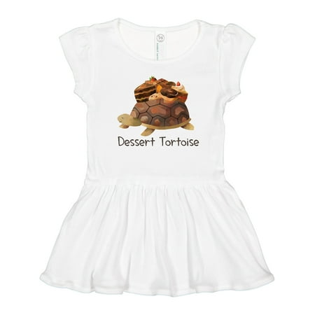 

Inktastic Dessert Tortoise Gift Toddler Girl Dress