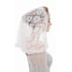 thumbnail image 4 of Velo de novia corto de encaje de una sola capa elegante velo de novia de boda de alto grado para iglesias bodas bautizos, 4 of 8