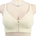 thumbnail image 3 of Women's Seamless Front Zipper Large Stretch Fixed Cup Lift Plus Size Bra Without Underwire Sports Bra with Support Women's Sports Bras Women Sports Bra High Support Large Bras for Women Support Sports, 3 of 5