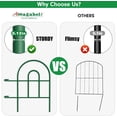 thumbnail image 6 of AMAGABELI Garden & Home 35Panels 18in(H)×50ft(L) Decorative Green Fences, 6 of 8