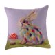 thumbnail image 2 of CaiYueKe Easter Rabbit Floral Pillow Cover - Sofa Cushion Case Home Decor Throw Pillow for Living Room Couch Bedroom Outdoor Indoor Decorative Accent Spring Holiday Farmhouse Decor, 2 of 8
