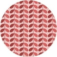 thumbnail image 1 of Ahgly Company Machine Washable Indoor Round Transitional Pink Area Rugs, 6' Round, 1 of 7