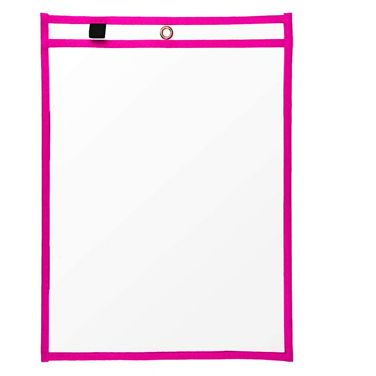 SagaSave A4 Dry Erase Pocket Sheet Protector for Classroom Organization  Teaching Office Home Education Transparent Resuable Waterproof