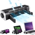 thumbnail image 1 of Refroidisseur d'Ordinateur Portable avec Support Ajustable, Coussin de Refroidissement pour Ordinateur Portable à 3 Vitesses Réglables, Ventilateur de Refroidissement à Turbine à Flux Croisé USB Multifonction pour Ordinateur Portable Tablette Téléphone, 1 of 5