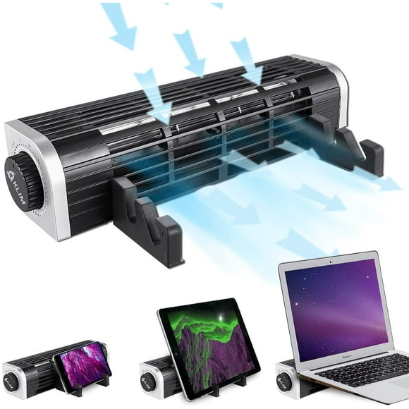 Laptop Cooler with Adjustable Stand, Laptop Cooling Pad 3-Speed Adjustable, USB Multi Function Laptop Cross-Flow Turbine Cooling Fan for Laptop Pad Tablet Phone