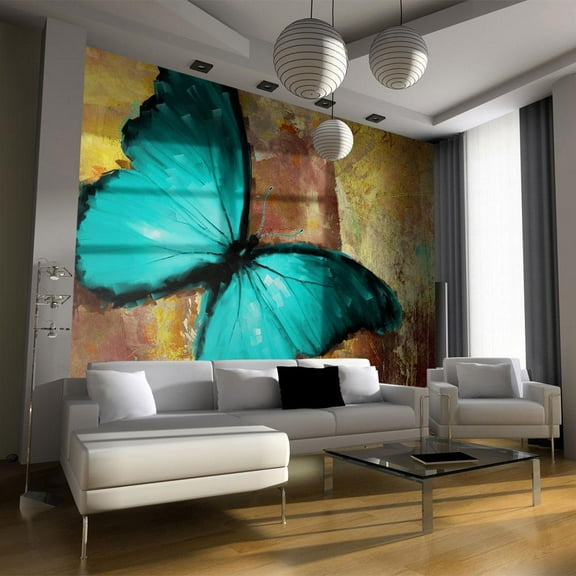 Tiptophomedecor Animal Wallpaper Wall Mural - Painted Butterfly