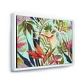 thumbnail image 3 of Designart 'VIntage Tropical Flowers II' Tropical Framed Canvas Wall Art Print, 3 of 5