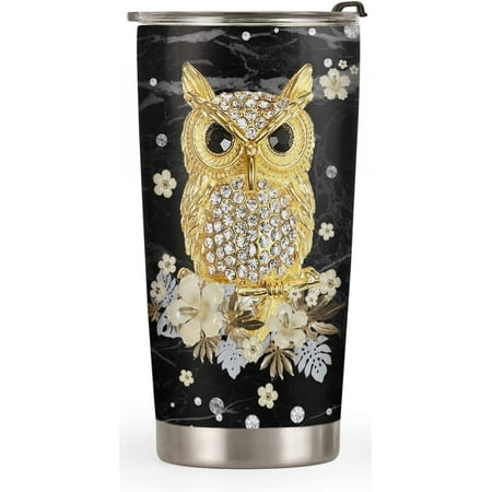 

20oz Owl Gifts for Women Owl Gifts for Owl Lovers Valentines Day Gifts for Her Birthday Gifts Inspirational Gifts Printed Jewelry Owl Tumbler Cup Insulated Travel Coffee Mug with Lid