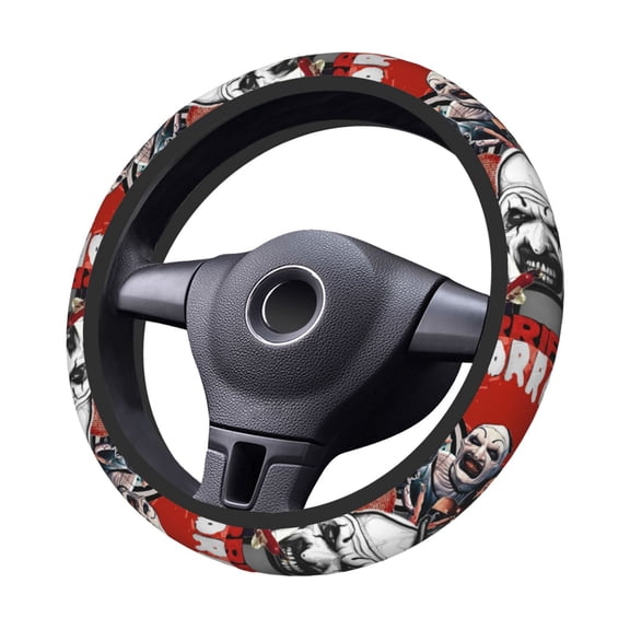 Terri-Fier Steering Wheel Cover Elastic Stretch Breathable Vehicle Steering Wheel Protector Car Interior Accessories