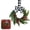 Z-19-I-3.93 Inch, variant on Mini Christmas Rattan Wreath Small Christmas Wreath Christmas Wreaths for Front Door Bow Bell Artificial Greenery Hanging Ornament for Farmhouse Home Window Xmas Tree Holiday Party Decor 1Pcs
