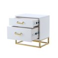 thumbnail image 4 of Nicole Miller Side Table Nightstand Raees 2 Drawers Metal Handle/ Base, 4 of 10