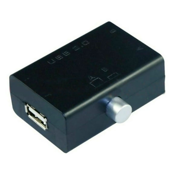 USB Sharing USB 2.0 2-Port Push-Button Switch Box Printer Mouse Shared USB Interface Box