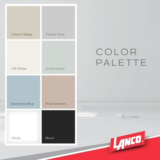 CLANEベージュ1 Lanco Color Collection Flat Interior Wall & Trim Paint