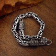 thumbnail image 5 of Wentin Reduced Bracelets Chain Link Asian Dragon Bracelet Eye And Hook Antiqued 925 Sterling Silver For Women Men Teen Hand Crafted Thailand, 5 of 7
