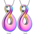 thumbnail image 3 of Infinity Urn Necklaces Teardrop Cremation Jewelry for Ashes Keepsake Memorial Pendant for Women Men Loved ones, 3 of 7