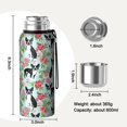 thumbnail image 7 of 20 Oz Boston Terriers and Flowers Coffee Tumbler Double Wall Insulated Stainless Steel Water Bottle | Metal Reusable Thermoses Flask with Cup Cap | Leak & Sweat Proof with Anti-Dust Lid, 7 of 7