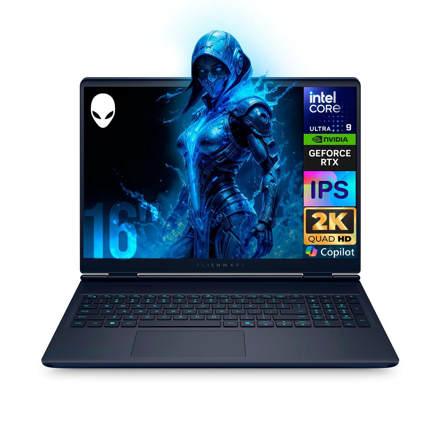 Laptop AI PC Gamer ALIENWARE 16X GeForce RTX 5070 8GB Core Ultra 9 275HX NPU 32GB DDR5 2TB SSD 16" WQXGA 240Hz Teclado Ingles