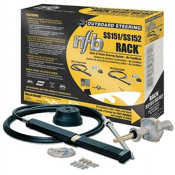 SeaStar Solutions No FeedBack Rack and Pinion Steering Kit, Single