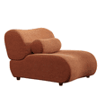 thumbnail image 3 of Kosynda Cloud Sectional Sofa, Boneless Modular Couch with Chenille Upholstered for Living Room, Reception Spaces, (Brown), 3 of 5