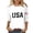 White, variant on MEICHEN 250 Anniversary USA Shirts for Women American USA Print 250th Birthday T Shirts 1776-2026 3/4 Sleeve July 4th Tops