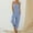 Light Blue, variant on TAGOLD Womens Summer Jumpsuit,Womens Fashion Ethnic Style Solid Buttons Pocket Suspender Long Jumpsuit Black 10