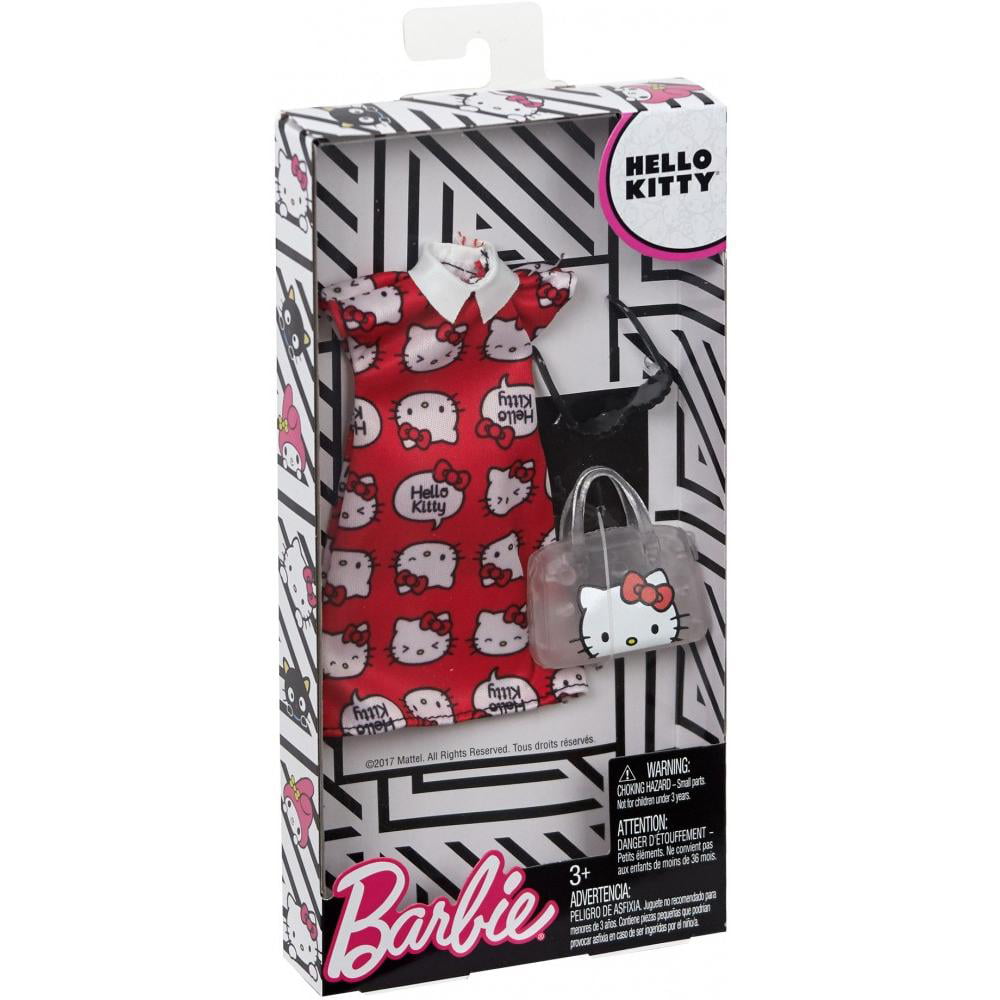 Paquete de accesorios diferentes variaciones Hello Kitty Ropa De Barbie 