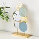 thumbnail image 3 of Escultura de pared de espejo Chic Shabby Round Metal Wall Art Decor Estatuas De Mesa 22x8x37.5cm SM SunniMix Arte de metal Escultura de pared Estatuas Hogar Sala de estar, 3 of 5