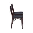 thumbnail image 4 of Linon Kristle Indoor Folding Dining Chair, Set of 2, Espresso/Dark Brown, 4 of 11