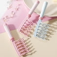 thumbnail image 3 of Peine de dientes anchos para cabello rizado, peine desenredante con dientes ondulados de doble fila, peine antiestático para peinar cabello largo, grueso y ondulado., 3 of 8