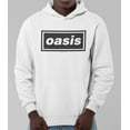 thumbnail image 3 of Oasis Logo Unisex Hoodie - White - Small, 3 of 5