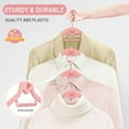 thumbnail image 3 of Velvet Hangers 30 Pack, STOPKLAS Pink Clothes Hangers Non Slip Felt Hangers with 360° Swivel Hook, Thin Hanger Space Saving, Heavy Duty Closet Hanger for Clothes, Coats, Suits, Dress, Pants, 3 of 6