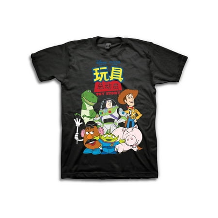 - Men's Toy Story Woodie Jess Buzz Group Shot Graphic T Shirt