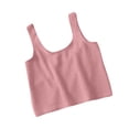 thumbnail image 5 of WRKEKC Pajamas for Women Set Seamless Ribbed Tank and Soft Jersey Shorts Pajamas Loungewear Sleep Set Home Wear, 5 of 7