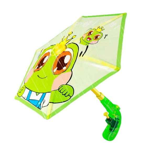 Water Shooter Toy with Umbrella Defense Nozzle Piston Design Easy Continuous Water Release Frog Duck Dinosaur Pattern Fun Outdoor Entertainment Boy To