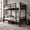 Black, variant on Laisnet Full over Full Bunk Bed, 1000LBS Metal Bunk Bed for Teens Adults, Heavy-Duty Quiet Bed Frame, Black