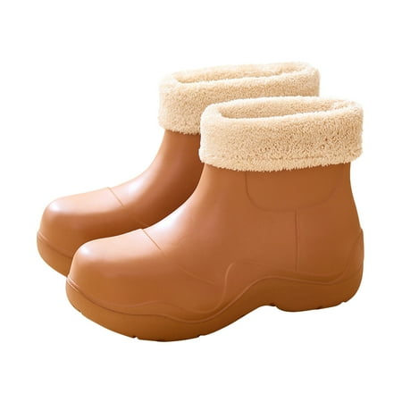 

Gzztg Womens Snow Boots Women S Ankle Thick Warm Cotton Shoes Candy Colors