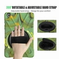 thumbnail image 5 of Dteck Galaxy Tab A 8.0 Case 2019 T290 T295(without S Pen),[Rotating Hand Strap] Three Layer Rugged Shockproof Kids Friendly Case with Kickstand and Shoulder Strap, Armygreen, 5 of 9