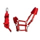 thumbnail image 2 of Práctico caballo Brida Rein Halter Headstall Longitud Equipo ecuestre densidad Esponja suave Cojín Correas Arnés Cuerda Rojo shamjiam Riendas de caballo, 2 of 9