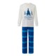 thumbnail image 3 of Pijamas navideños familiares a juego, camiseta con estampado de árbol y letras y pantalones a cuadros. Ropa de dormir para estar en casa., 3 of 10