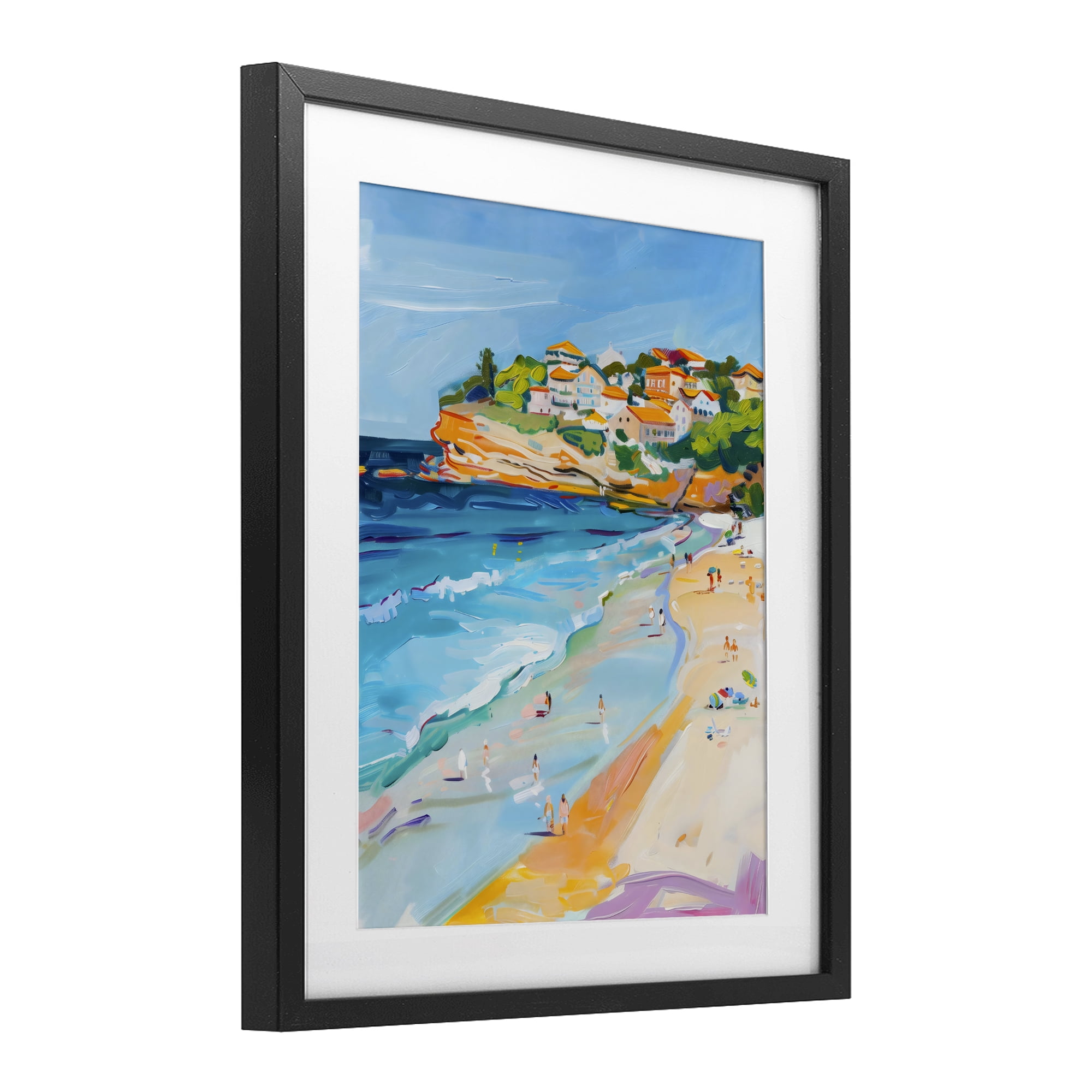 Stupell Industries Bondi Beach Cove Black Framed Print Under Glass, design by The Prints Vibe