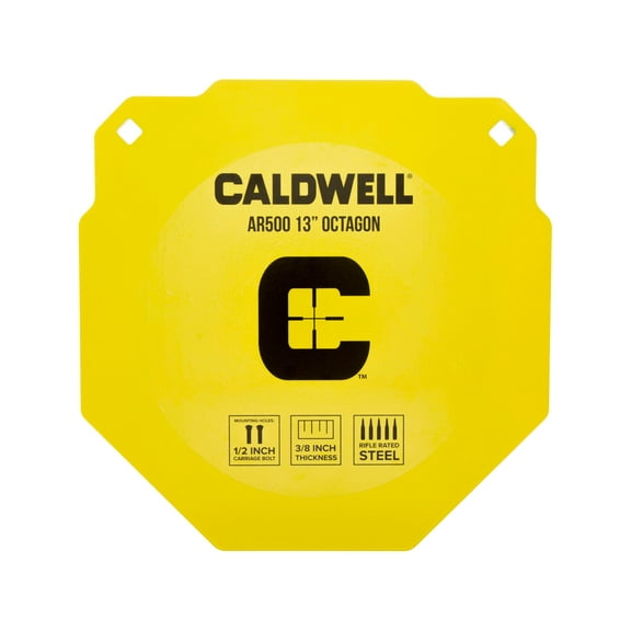 Caldwell 13" Octagon 3/8" AR500 Steel Target