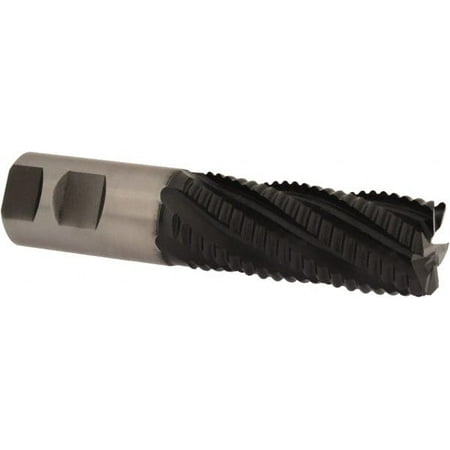 

Accupro 1-1/4 Diam Coarse Pitch 3 LOC 6 Flute Powdered Metal Corner Chamfer Roughing End Mill TiAlN Finish 5-1/2 OAL 1-1/4 Shank Diam Single End Centercutting 30° Helix