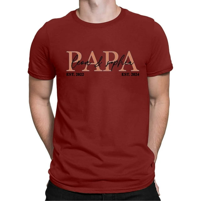 Xdzjlr T-Shirt Homme Col Rond Manches Courtes Tee Fête des Pères Usage Quotidien Extensible Toutes Saisons T-Shirt Ample Homme,G